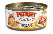 Petreet Natura Кусочки розового тунца с картофелем, 70 гр